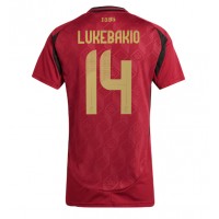 Camiseta Bélgica Dodi Lukebakio #14 Primera Equipación para mujer Eurocopa 2024 manga corta